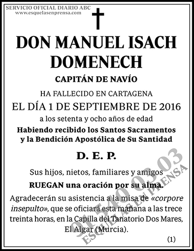 Manuel Isach Domenech